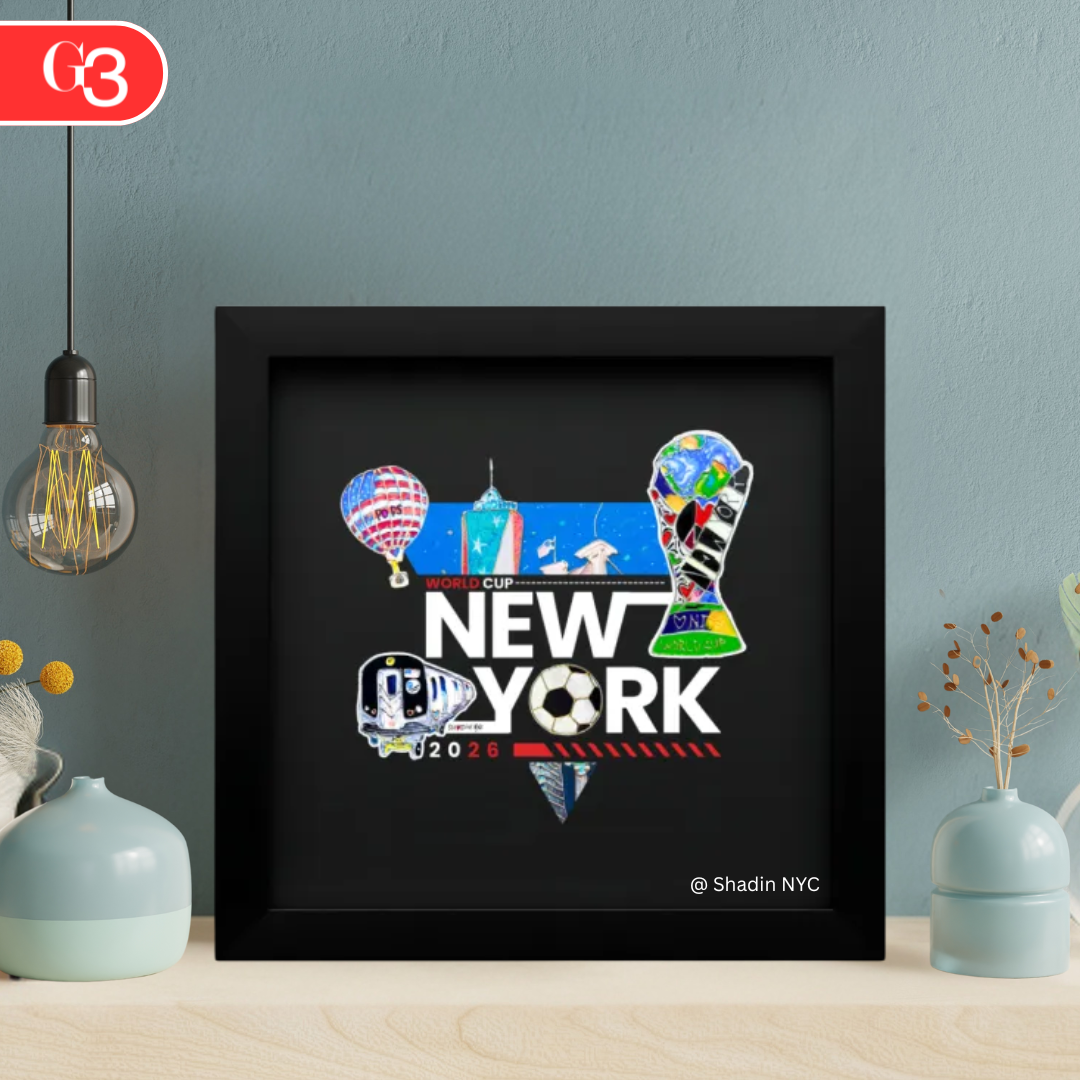 New York Skyline with Trophy, Subway & Hot Air Balloon v3