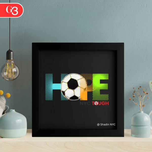 HOPE with Soccer Ball – Gradient Colors