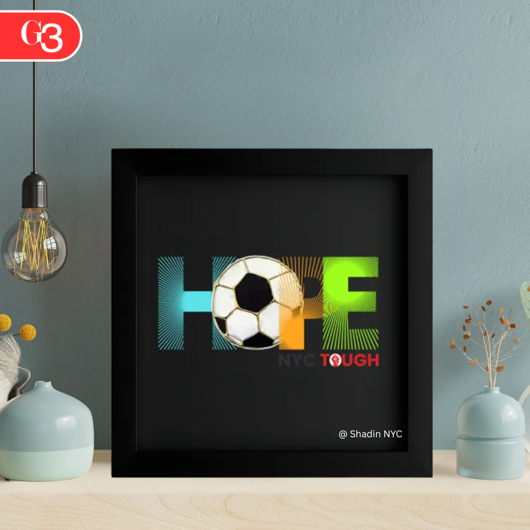 HOPE with Soccer Ball – Gradient Colors v3