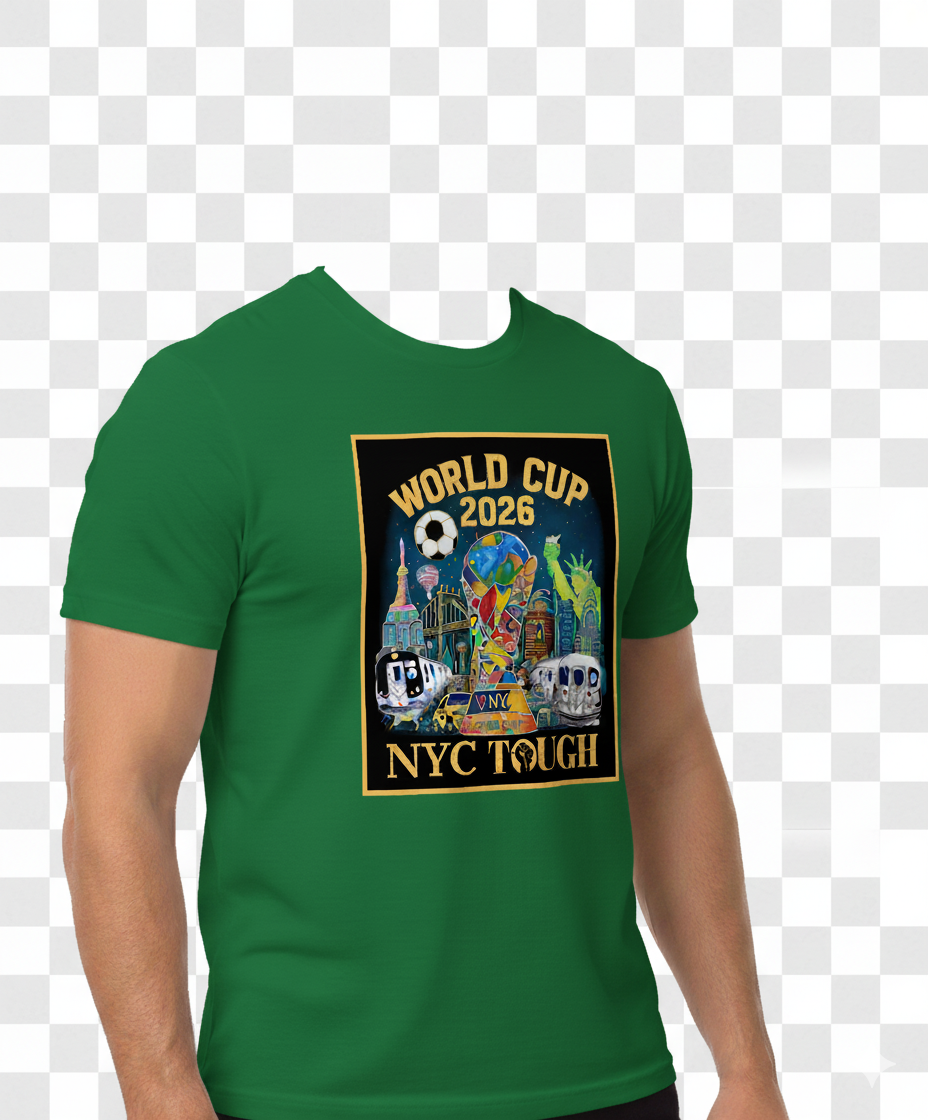 NYC Tough World Cup 2026 Skyline Trophy T-Shirt - Image 5