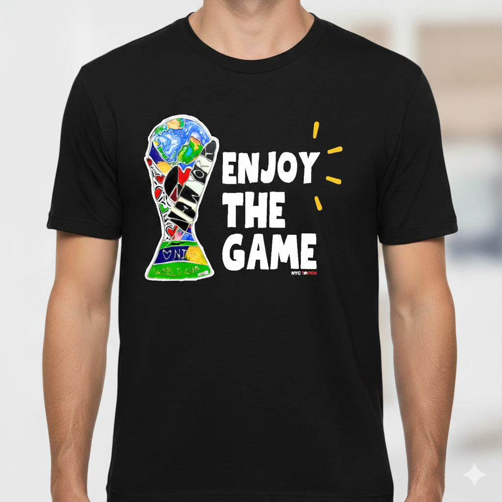 Enjoy the Game World Cup Trophy T-Shirt - Image 3