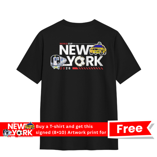 Subway & Yellow Taxi with New York Text