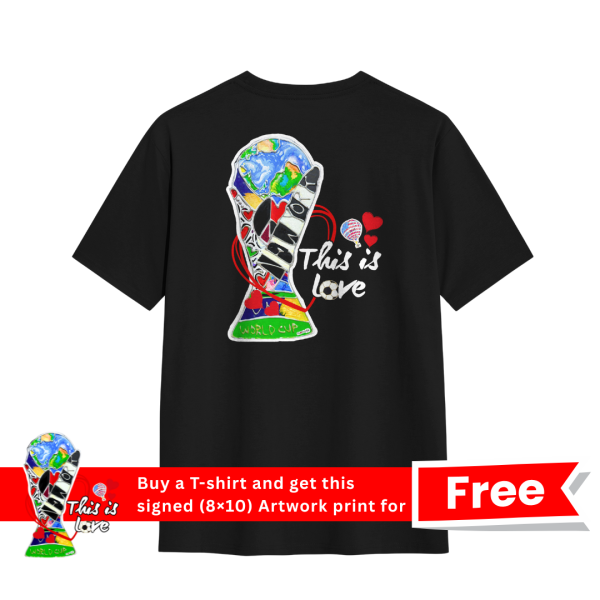 World Cup Trophy Pop Art T-Shirt – Love Edition
